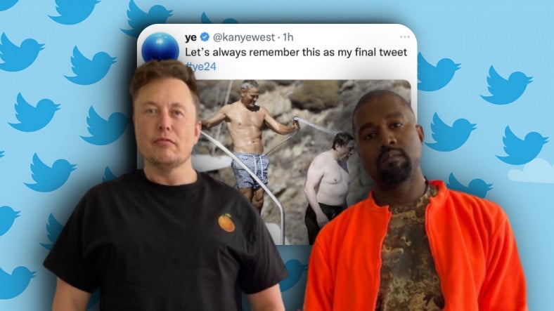 Elon Musk, Kanye West'i Twitter'da Banladı